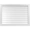 Ekena Millwork Vertical Surface Mount PVC Gable Vent: Functional, w/ 2"W x 2"P Brickmould Sill Frame, 38"W x 28"H GVPVE38X2803SF - alternate 1